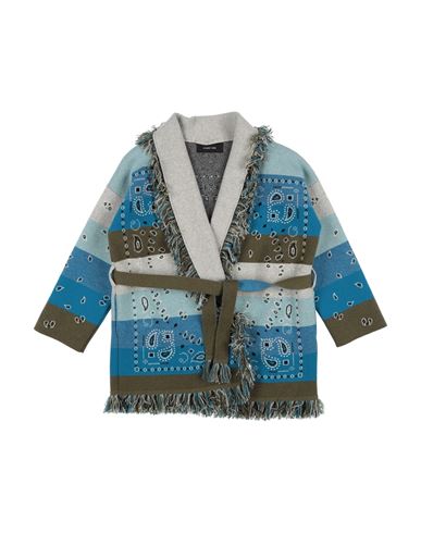 Alanui Toddler Girl Cardigan Azure Size 6 Cashmere In Blue