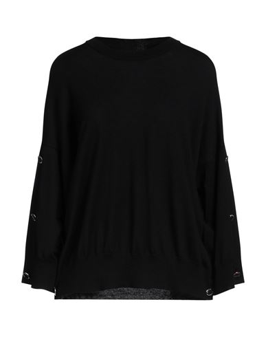 Boutique Moschino Woman Sweater Black Size 10 Virgin Wool