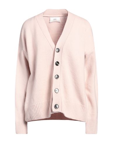 Ami Alexandre Mattiussi Woman Cardigan Pink Size S Merino Wool, Cashmere