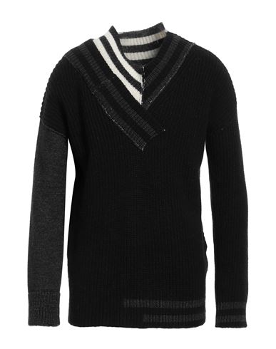 Shop Isabel Benenato Man Sweater Black Size M Alpaca Wool, Polyamide