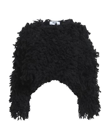 Shop Msgm Woman Sweater Black Size L Acrylic, Wool, Mohair Wool, Polyamide