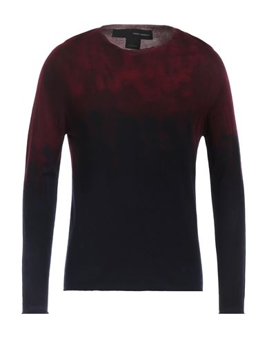 Shop Isabel Benenato Man Sweater Burgundy Size Xl Virgin Wool In Red