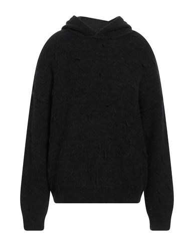 Isabel Benenato Man Sweater Black Size M Alpaca Wool, Polyamide, Elastane, Wool