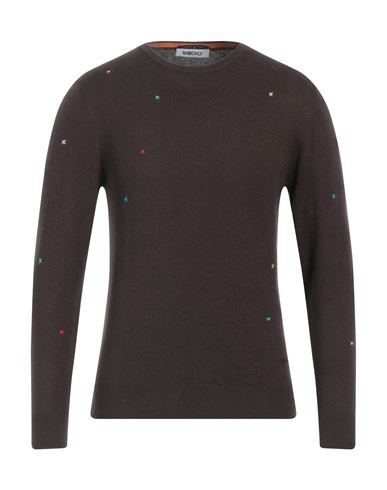 Shop Shockly Man Sweater Dark Brown Size 38 Cotton, Cashmere