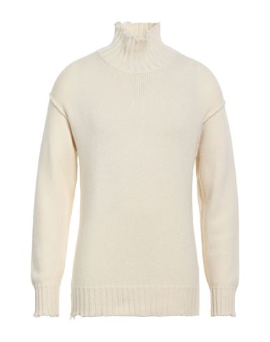 Shop Isabel Benenato Man Turtleneck Ivory Size M Cashmere, Wool In White