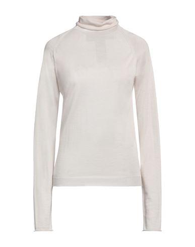 Shop Isabel Benenato Woman Turtleneck Off White Size 4 Cashmere, Silk