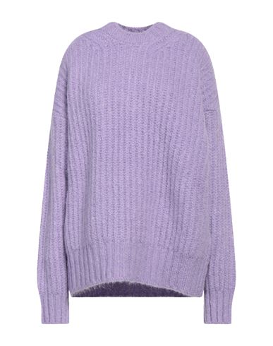 Shop Msgm Woman Sweater Light Purple Size L Acrylic, Mohair Wool, Wool, Polyamide