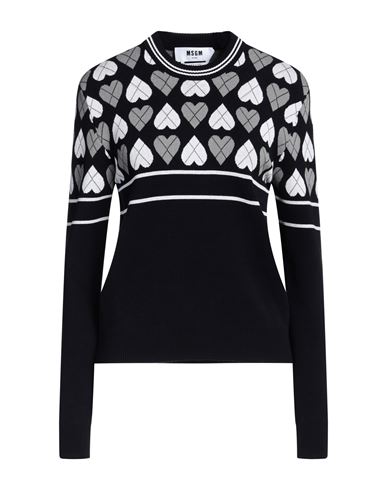 Shop Msgm Woman Sweater Black Size L Viscose, Polyester
