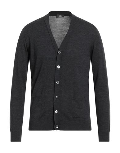 Shop Alpha Studio Man Cardigan Steel Grey Size 40 Merino Wool