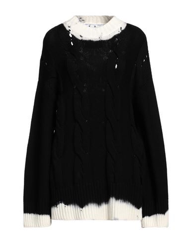Off-white Woman Sweater Black Size 6 Wool