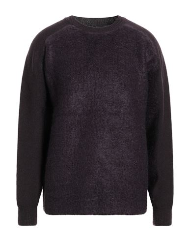 Shop Y-3 Man Sweater Dark Purple Size L Wool, Synthetic Fibers, Mohair Wool