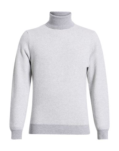 Heritage Man Turtleneck Light Grey Size 44 Wool, Cashmere In Gray