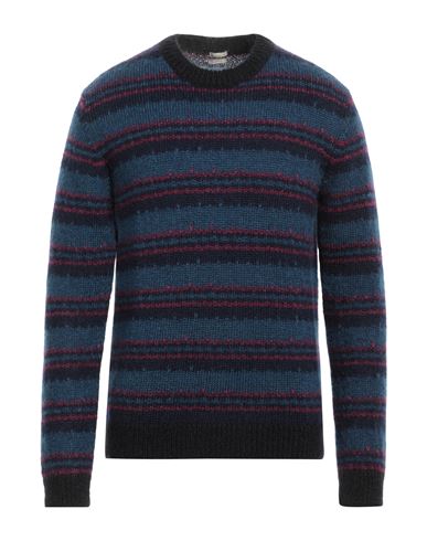 Massimo Alba Man Sweater Slate Blue Size M Mohair Wool, Silk