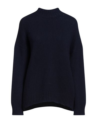 Massimo Alba Woman Turtleneck Midnight Blue Size S Wool, Cashmere In Black