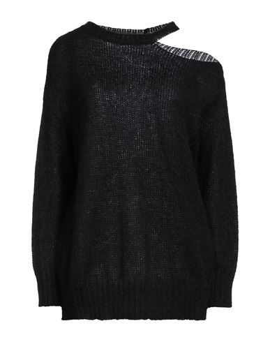 Kaos Jeans Woman Sweater Black Size L Acrylic, Mohair Wool, Polyamide