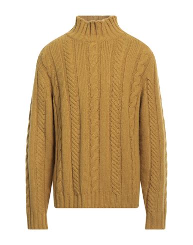 Massimo Alba Man Turtleneck Lime Green Size Xl Wool, Cashmere In Green