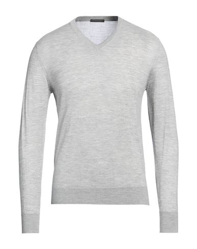Shop Thomas Reed Man Sweater Light Grey Size Xl Wool, Silk