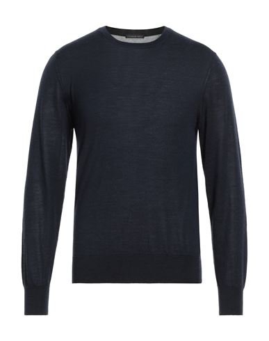 Thomas Reed Man Sweater Midnight Blue Size Xl Cashmere, Silk