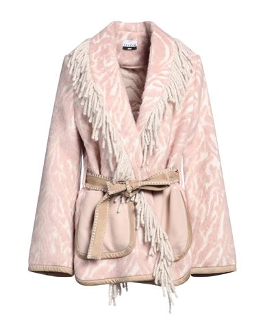 Shop Sfizio Woman Cardigan Blush Size 4 Cotton, Virgin Wool, Polyester, Alpaca Wool, Polyamide In Pink