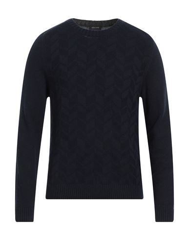Heritage Man Sweater Midnight Blue Size L Polyamide, Wool, Viscose, Cashmere
