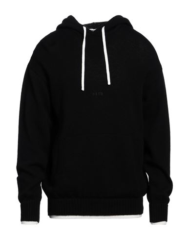Msgm Man Sweater Black Size L Wool, Cashmere In Black