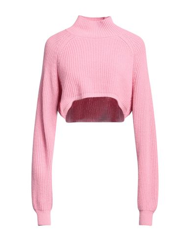 Moschino Jeans Woman Turtleneck Pink Size L Polyamide, Viscose, Wool, Cashmere