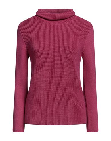 Shop Amina Rubinacci Woman Turtleneck Mauve Size 10 Wool In Purple