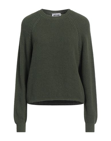 Shop Moschino Jeans Woman Sweater Military Green Size L Polyamide, Viscose, Wool, Cashmere
