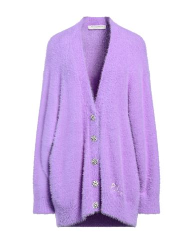 Shop Philosophy Di Lorenzo Serafini Woman Cardigan Purple Size 6 Polyamide, Elastane