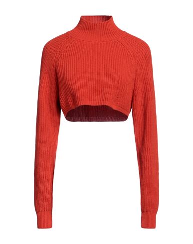 MOSCHINO JEANS MOSCHINO JEANS WOMAN TURTLENECK RED SIZE L POLYAMIDE, VISCOSE, WOOL, CASHMERE 