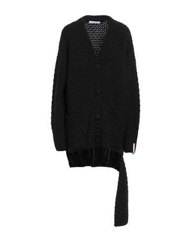 Mar De Margaritas Woman Cardigan Black Size M Acrylic, Wool, Viscose, Alpaca Wool In Black