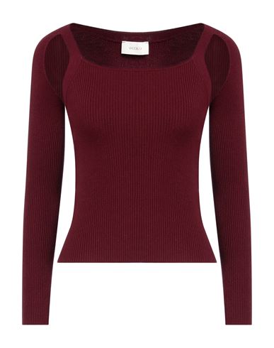 Vicolo Woman Sweater Burgundy Size Onesize Viscose, Polyester In Red
