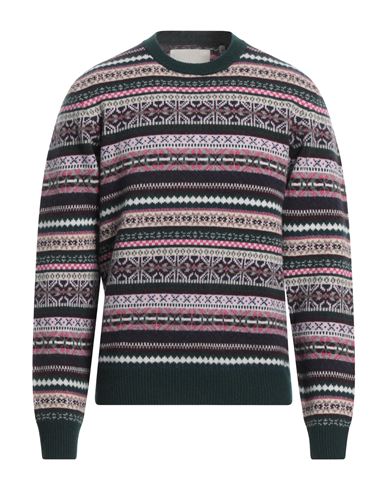 Shop Gant Man Sweater Green Size Xl Lambswool