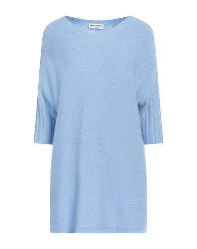 Shop Sandro Ferrone Woman Sweater Sky Blue Size L Acrylic, Polyamide, Wool, Elastane