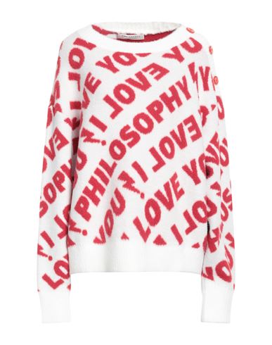 Philosophy Di Lorenzo Serafini I Love You Philosophy Knitted Jumper Sweater In White