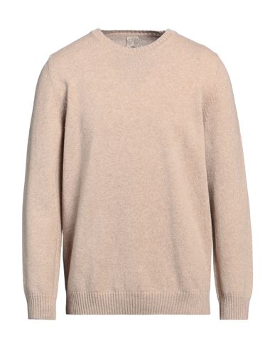 H953 Man Sweater Beige Size 46 Merino Wool In Pink