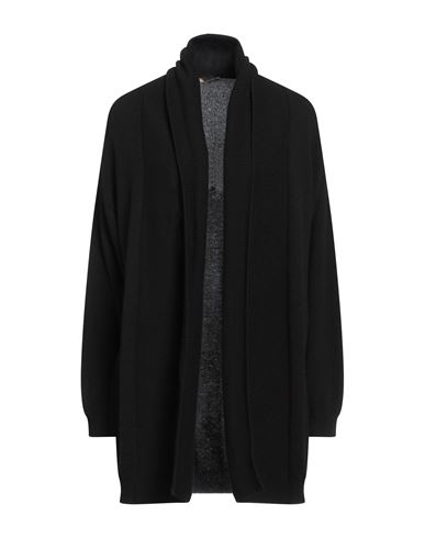 Purotatto Woman Cardigan Black Size 12 Cashmere