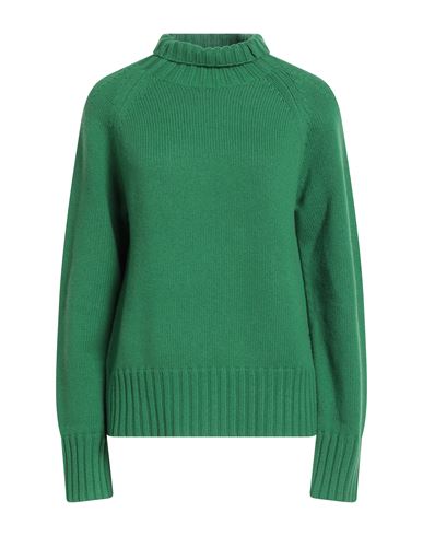 'S MAX MARA 'S MAX MARA WOMAN TURTLENECK GREEN SIZE M WOOL, CASHMERE 