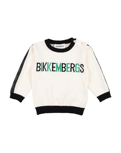Bikkembergs Newborn Boy Sweater Ivory Size 0 Cotton In White