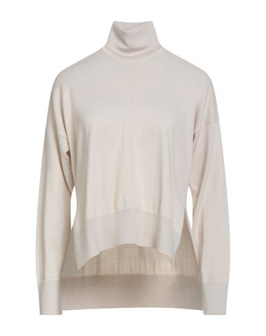Alpha Studio Woman Turtleneck Light Grey Size 4 Merino Wool In Neutral