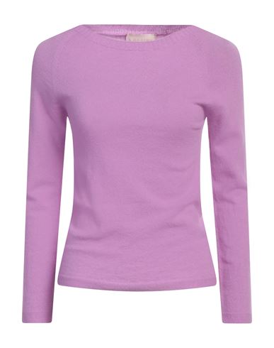 I BLUES I BLUES WOMAN SWEATER MAUVE SIZE XL WOOL, CASHMERE, ELASTANE 