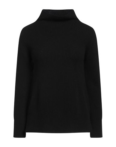Tonet Woman Turtleneck Black Size 8 Cashmere In Burgundy
