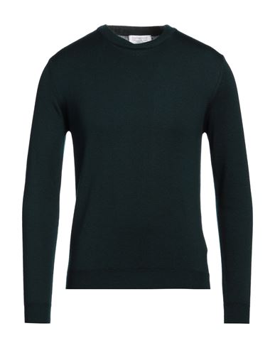Bellwood Man Sweater Dark Green Size 44 Merino Wool