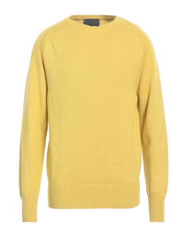 Messagerie Man Sweater Ocher Size 38 Virgin Wool, Viscose, Nylon, Cashmere In Yellow