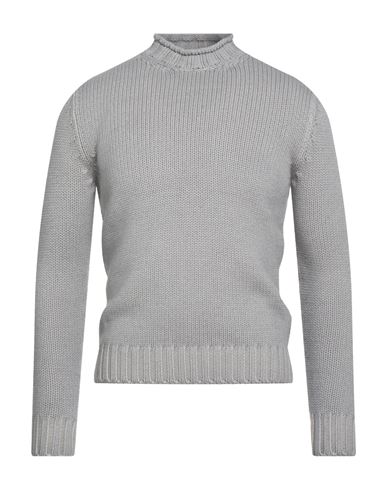 H953 Man Turtleneck Grey Size 36 Merino Wool In Gray