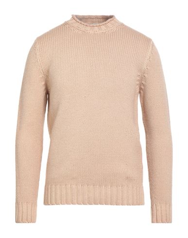 H953 Man Turtleneck Sand Size 38 Merino Wool In Nude