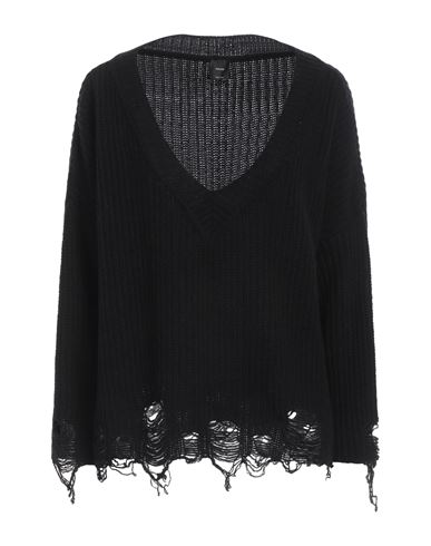 Pinko Woman Sweater Black Size S Wool, Polyamide In Black