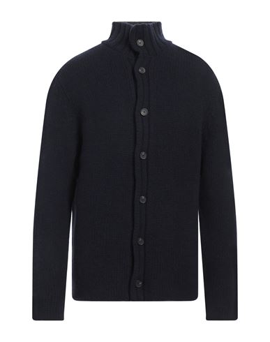 Simon Gray. Man Cardigan Navy Blue Size 3xl Cashmere In Black