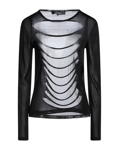 Versace Woman Sweater Black Size 2 Viscose