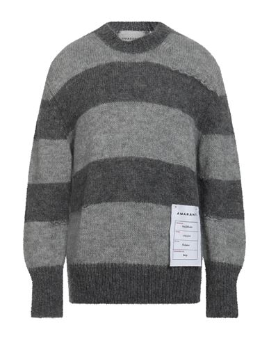 Amaranto Man Sweater Grey Size Xl Mohair Wool, Polyamide, Wool In Gray